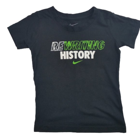 Nike Other - Nike T-Shirt Black "Rewrite History" Boys